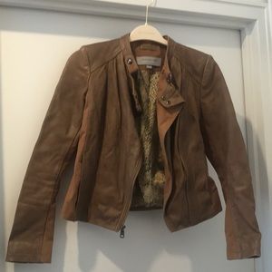 Brown Leather Jacket- Andrew Marc